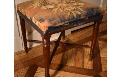 English mahogany George III stool