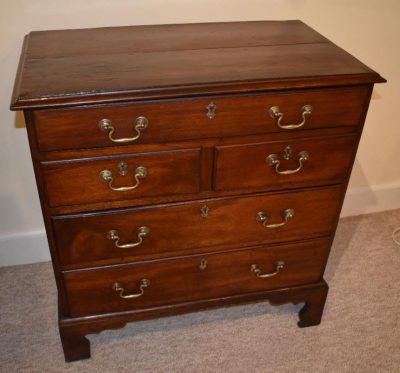 English walnut bachelors chest