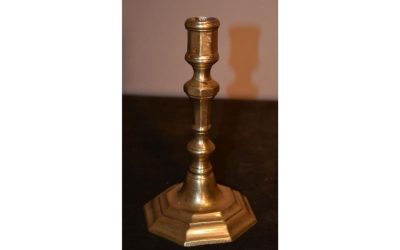 Smaller French Bronze Candlestick circa 1720