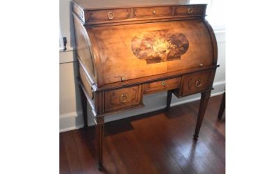 French Louis XVI Cylinder Front Desk