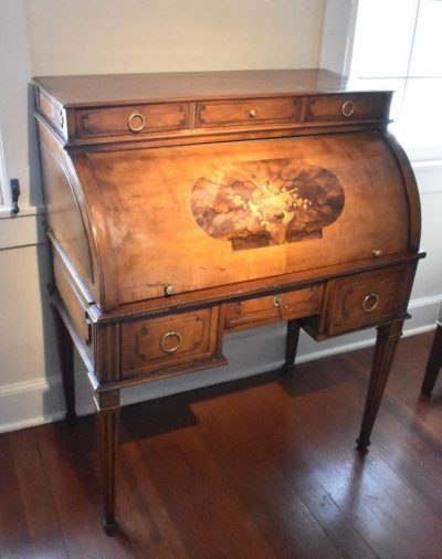 French louis xvi cylinder front desk full size photo