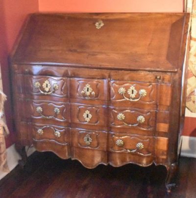 Fruitwood secretary desk