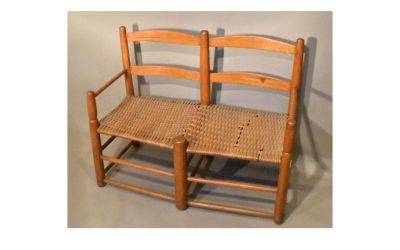 Ladderback form Wagon Seat with Arms