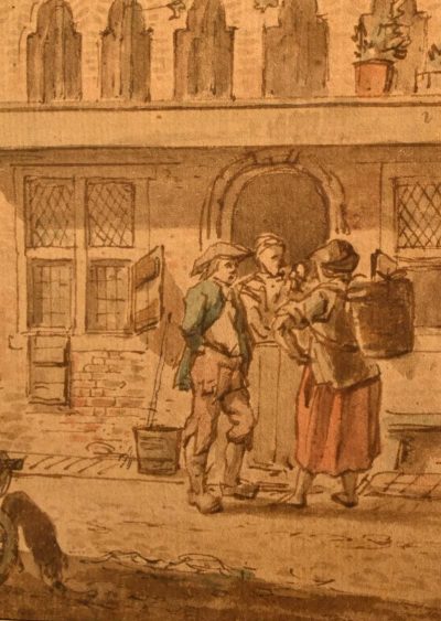 18th century street scene
