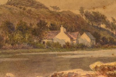 Delicate landscape scene in the French style 
