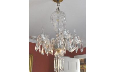 Crystal and Glass Chandelier