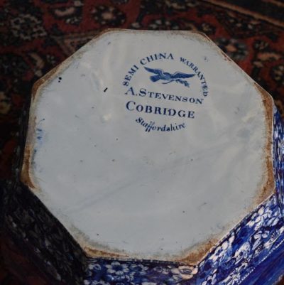 english blue china bottom