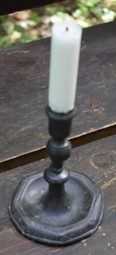 pewter candlestick