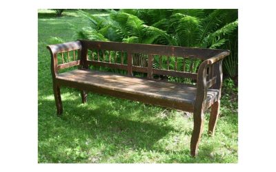 19th Century Pine Country Settee