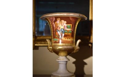 Old Paris Porcelain Urn circa 1830 to 1840
