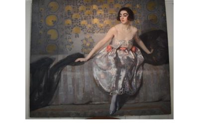 A Large portrait of an Egyptian Princess by Emile Aubrey