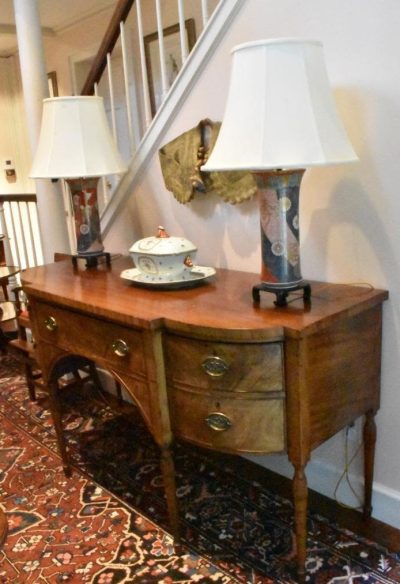english sheraton sideboard