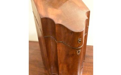 English Inlaid Mahogany Hepplewhite Knife and Flatware Box