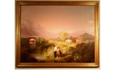 Summer haying scene by W. F. Withirington Painting
