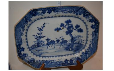 Chinese export platter of the late 1700s