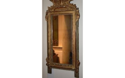 19th Century French Louis XVI Type Looking Glass